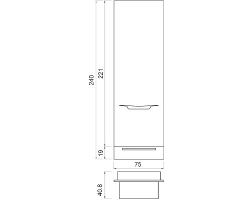 Зеркало парикмахерское PRINCE LIGHT