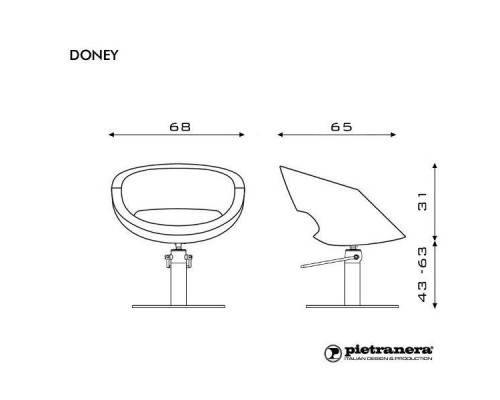 Кресло парикмахерское DONEY